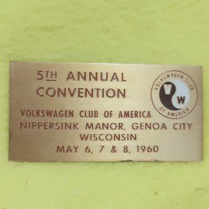 VOLKSWAGEN Club of America May 6, 7 & 8, 1960 5th Annual Convention